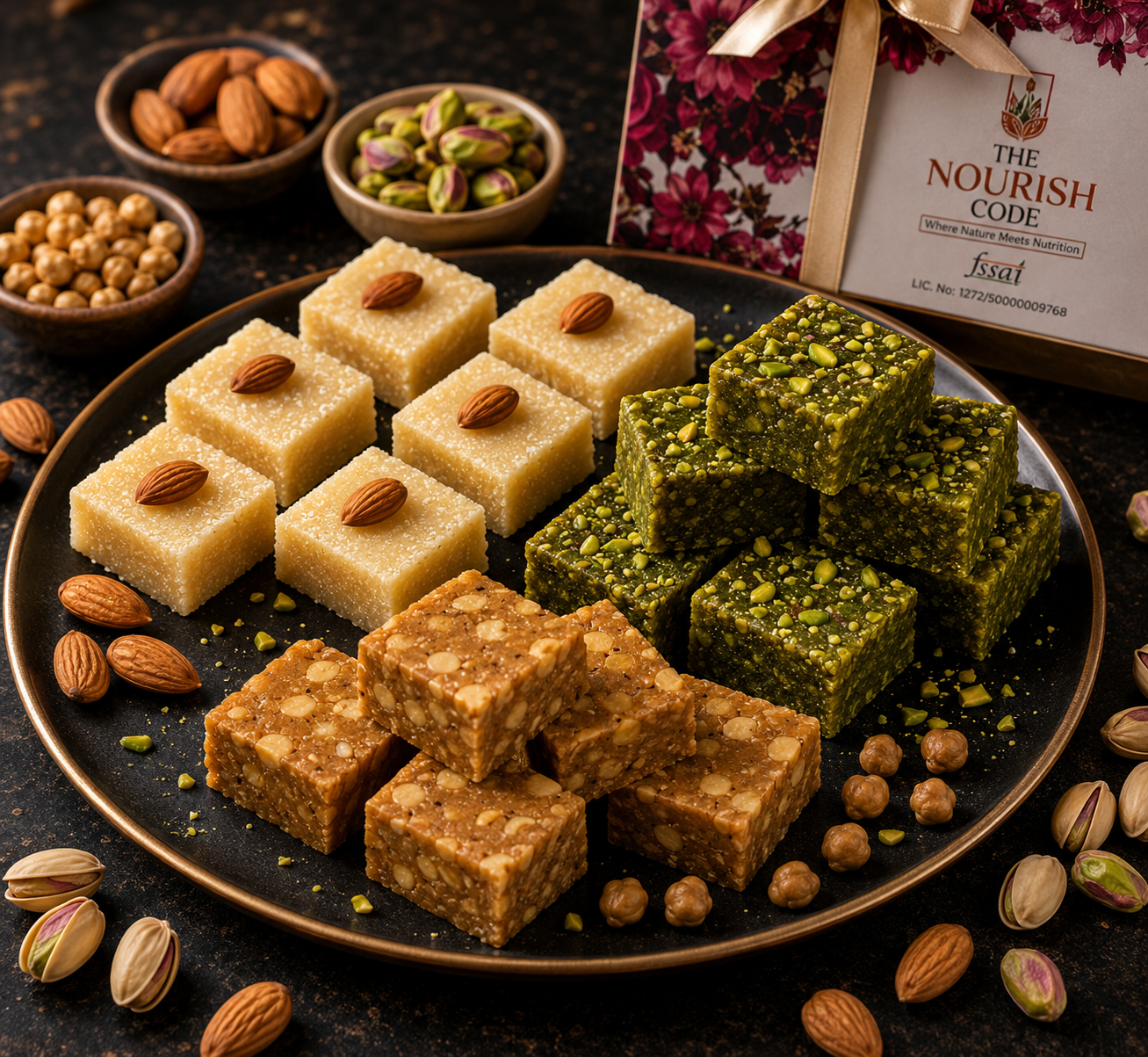 Nourish Sweet Balance Chana Protein Barfi