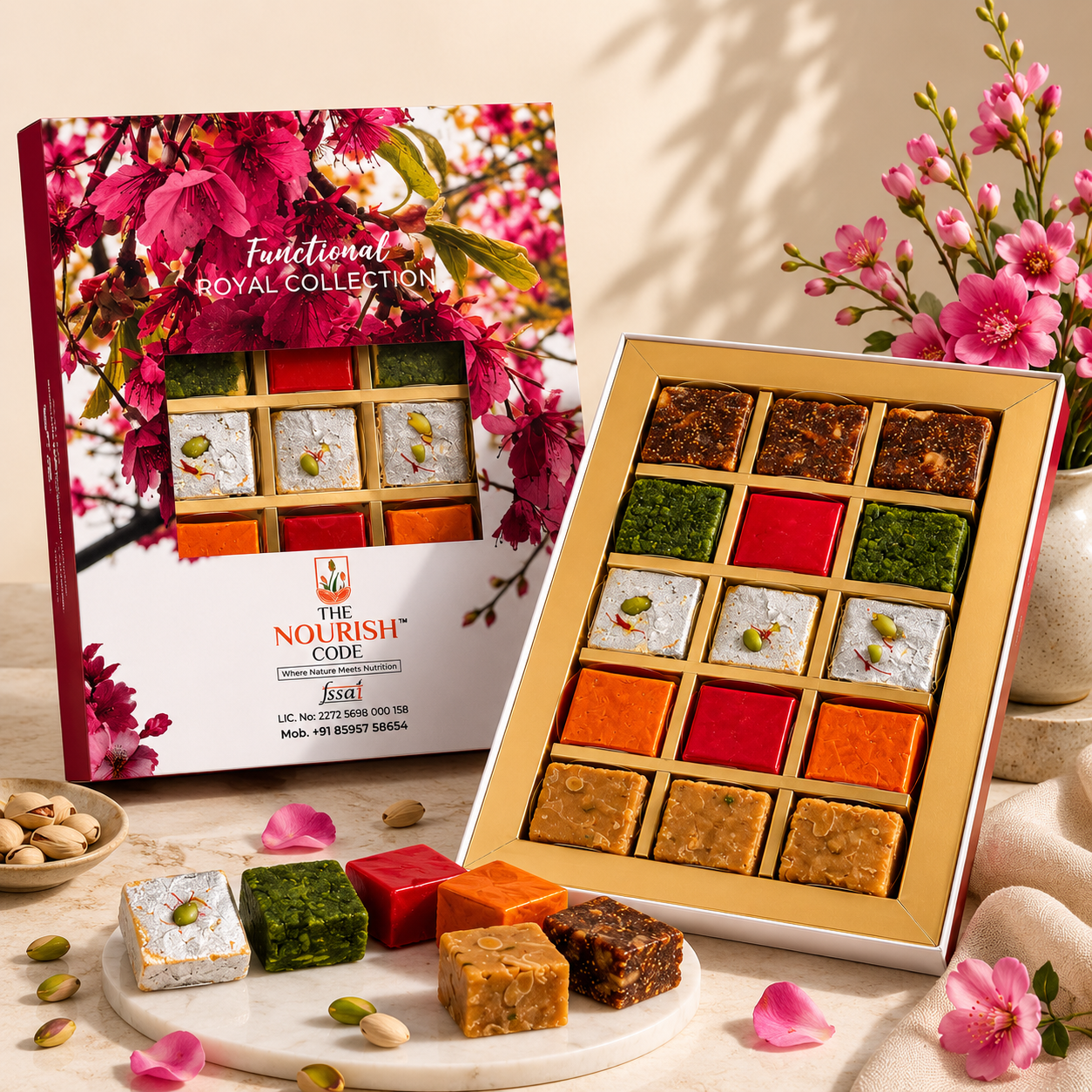 Nourish Sweet Balance Chana Protein Barfi